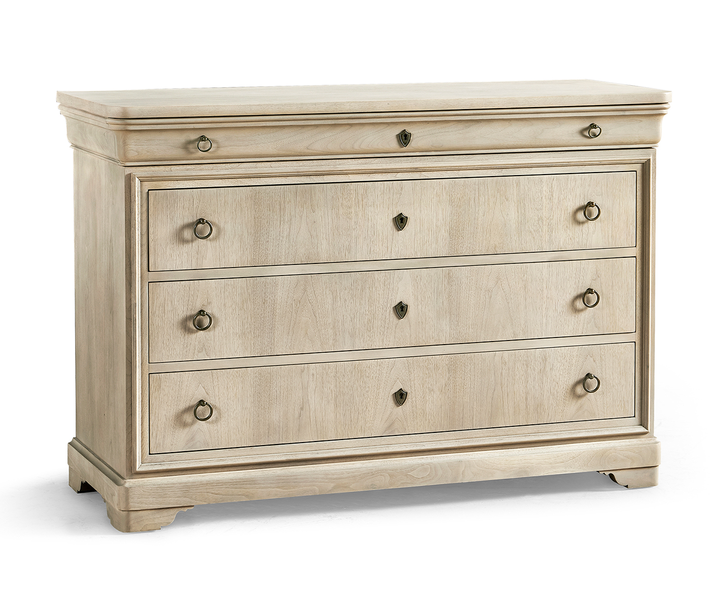 Entropy Louis Phillipe Drawer Chest - Bleached Walnut