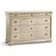 Entropy Louis Phillipe Drawer Chest - Bleached Walnut