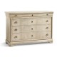 Entropy Louis Phillipe Drawer Chest - Bleached Walnut