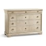Entropy Louis Phillipe Drawer Chest - Bleached Walnut