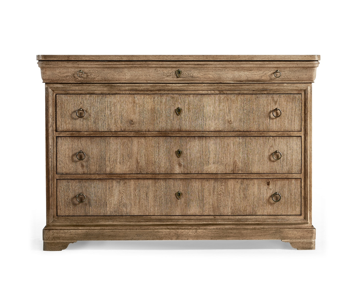 Entropy Louis Phillipe Drawer Chest - Stripped Chestnut
