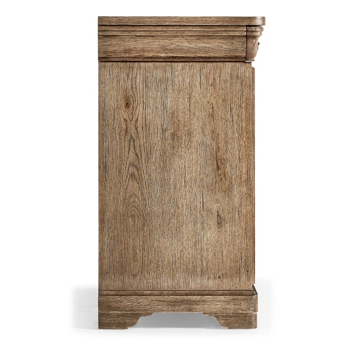 Entropy Louis Phillipe Drawer Chest - Stripped Chestnut