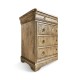 Entropy Louis Phillipe Drawer Chest - Stripped Chestnut