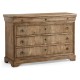 Entropy Louis Phillipe Drawer Chest - Stripped Chestnut