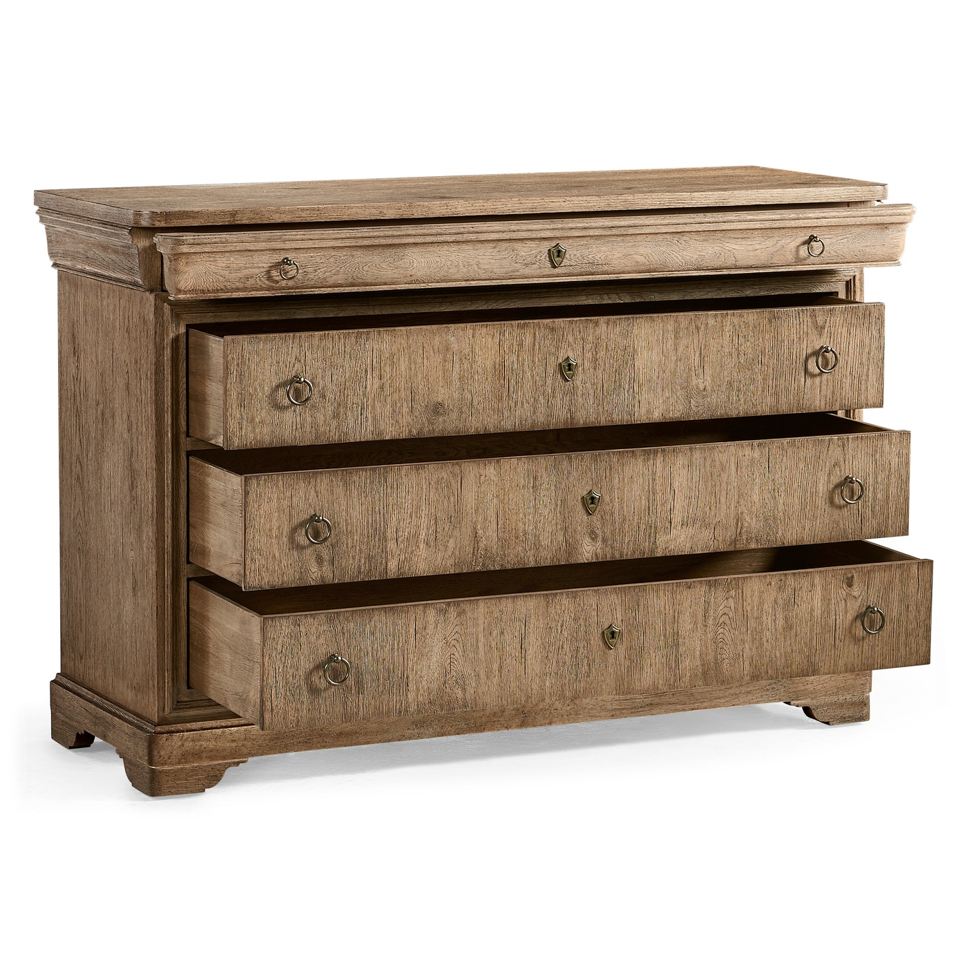 Entropy Louis Phillipe Drawer Chest - Stripped Chestnut