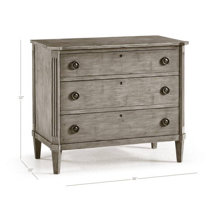 Aeon Swedish Drawer Chest - Antiqued Grey