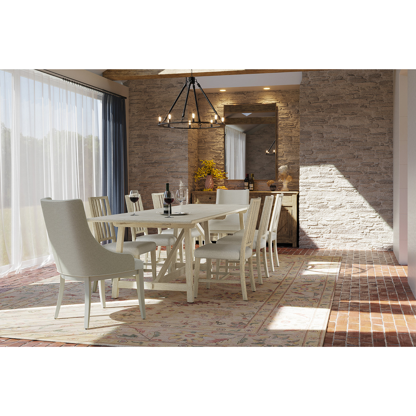 Sidereal French Laundry Dining Table 96