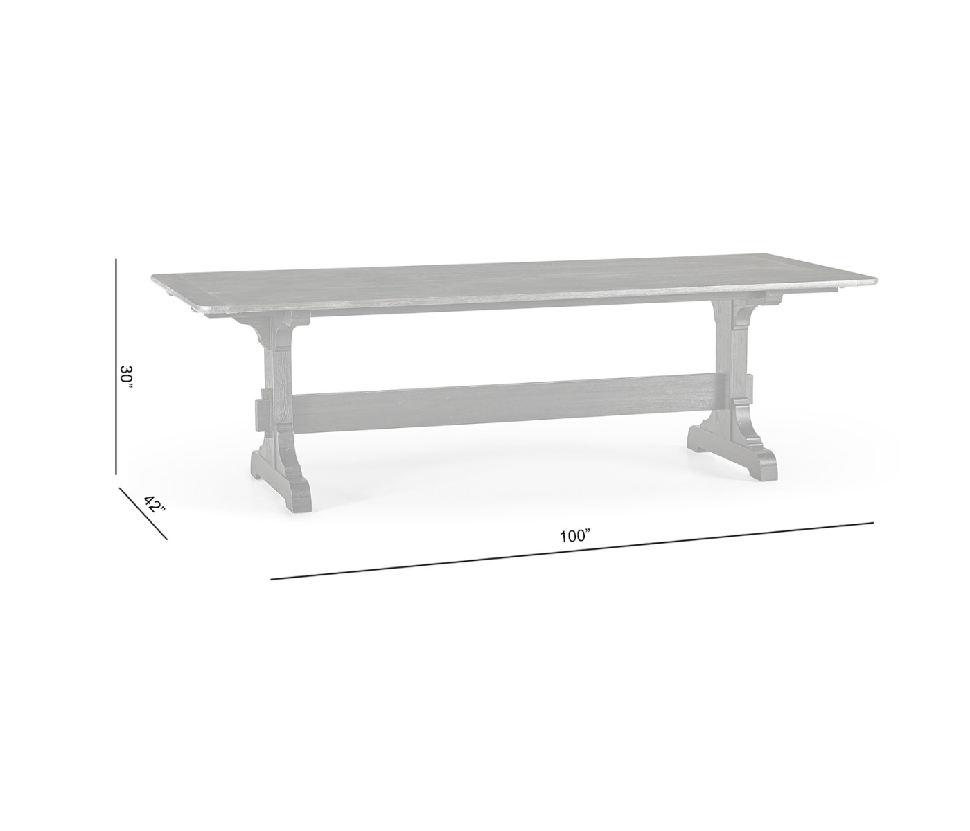 Epoch Trestle Dining Table