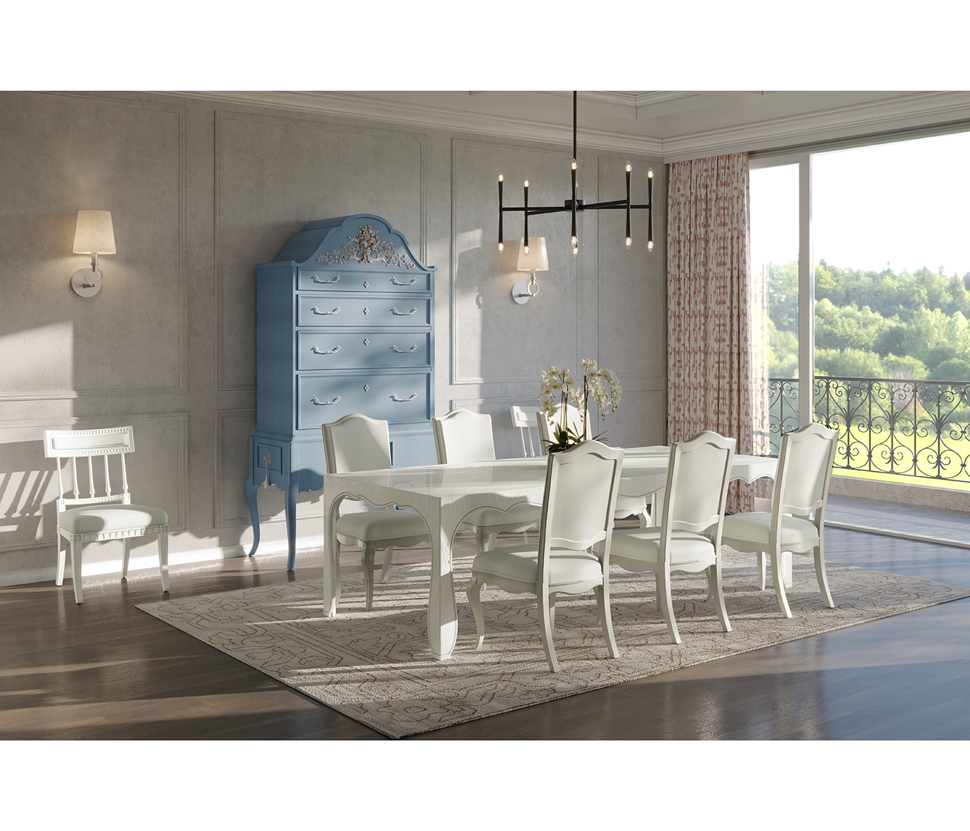 Altocumulus Klismos Side Chair