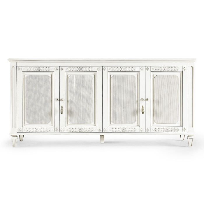 White Crepuscular Credenza