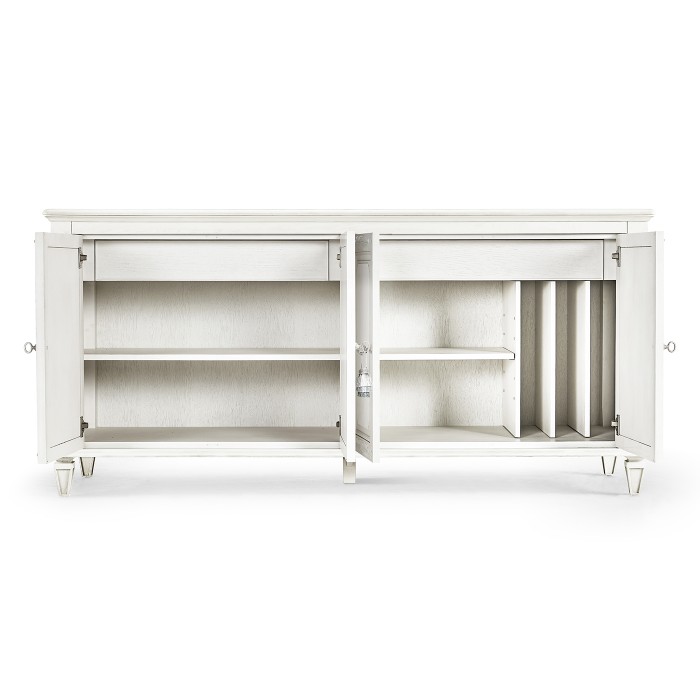 White Crepuscular Credenza