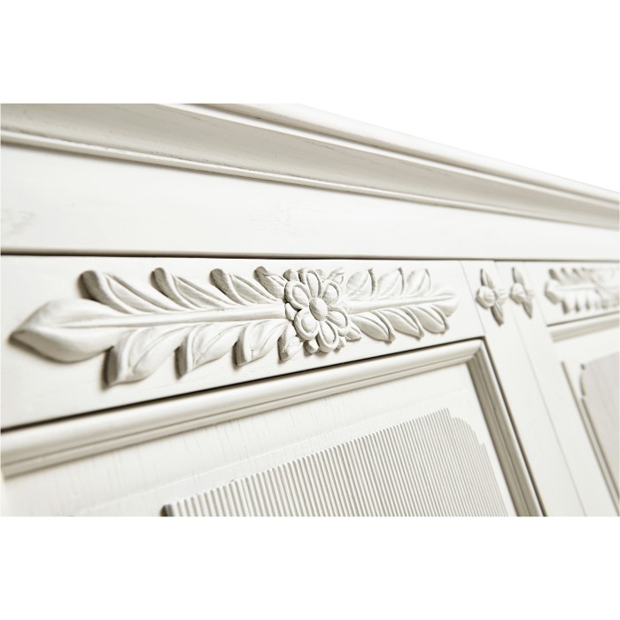 White Crepuscular Credenza