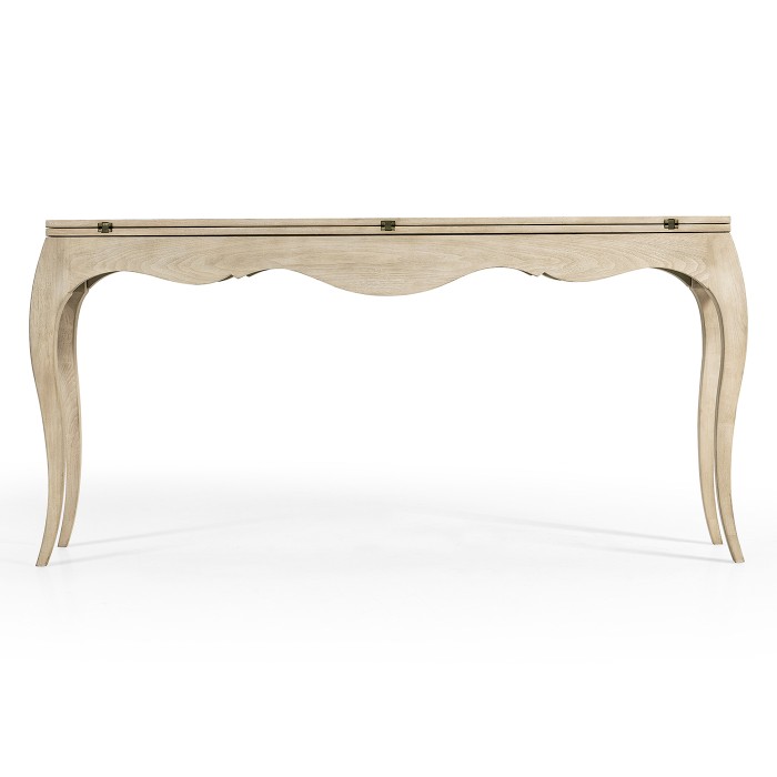 Disk Flip Top Console Table