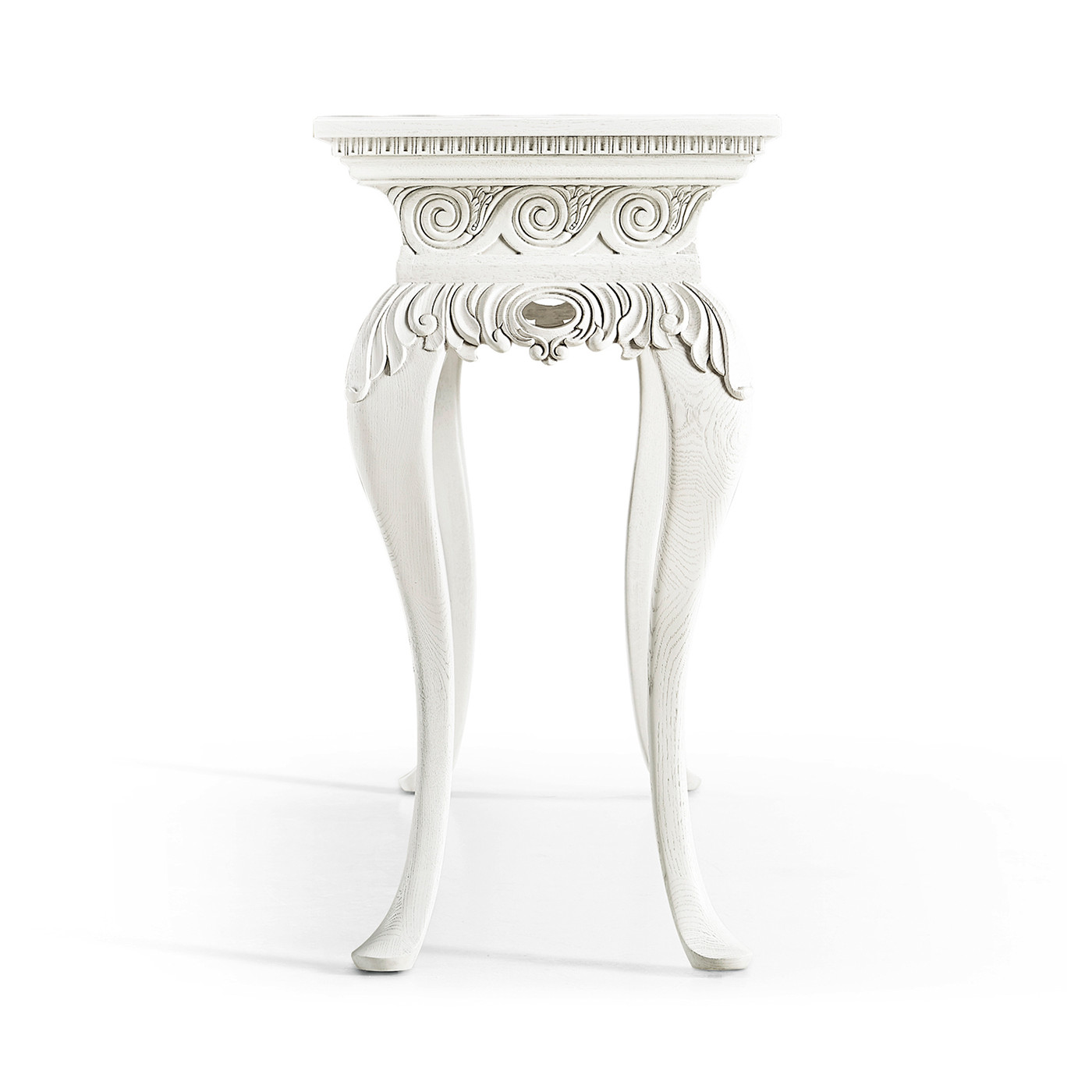 Incus Carved Console W/ Wood Top