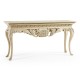 Incus Carved Console W/ Wood Top