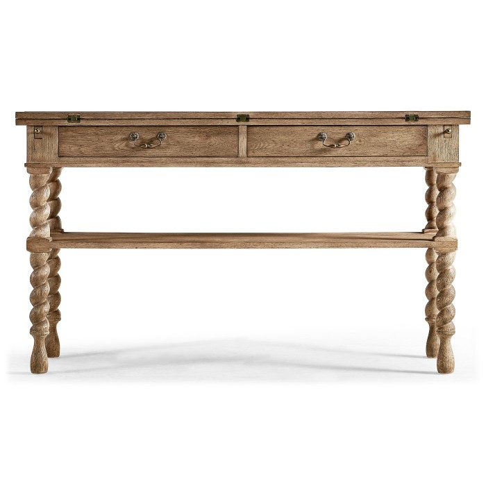 Spindle Flip Top Convertible Table