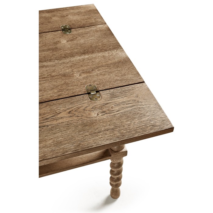 Spindle Flip Top Convertible Table