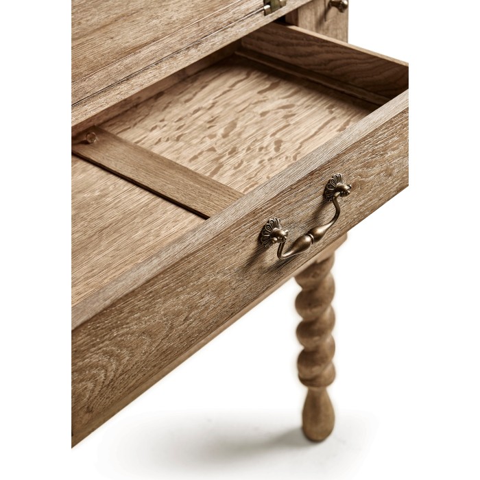Spindle Flip Top Convertible Table