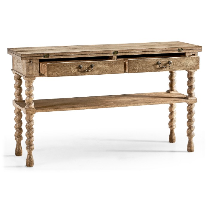 Spindle Flip Top Convertible Table