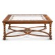 Square Oyster & Églomisé Coffee Table