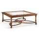 Square Oyster & Églomisé Coffee Table
