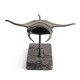 Manta Ray Bronze Statue with Marble Base