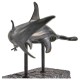 Arc Hammerhead Shark Bronze Statue with Marble Base