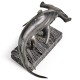 Arc Hammerhead Shark Bronze Statue with Marble Base
