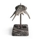 Whale Shark Bronze Statue with Marble Base