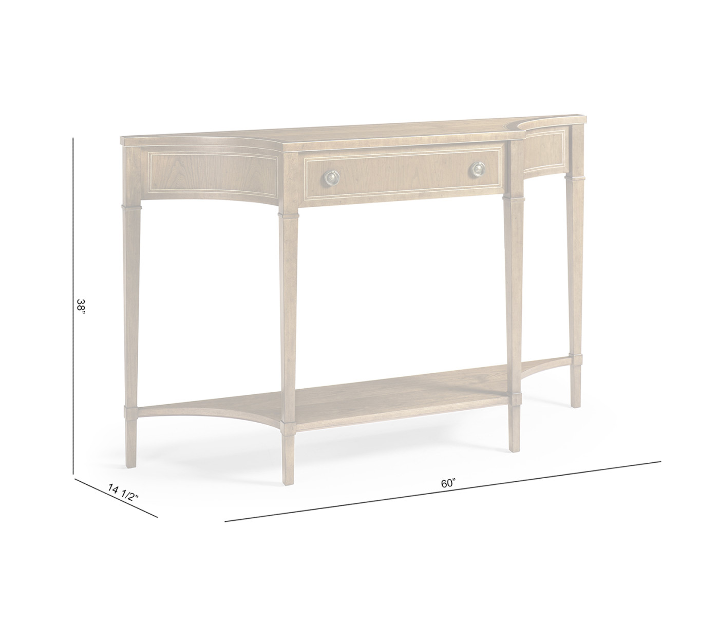 Sundial Narrow Console Table
