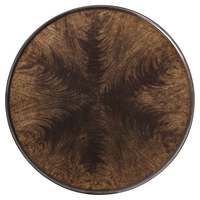 Orsman Ebonized Round Side Table