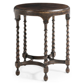 Orsman Ebonized Round Side Table