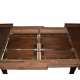 Mahogany Two Self Storing Leaves Biedermeier Style Dining Table 88