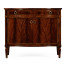 Bowfront mahogany side cabinet (high seen)