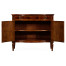 Bowfront mahogany side cabinet (high seen)