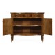 Bowfront mahogany side cabinet (high seen)