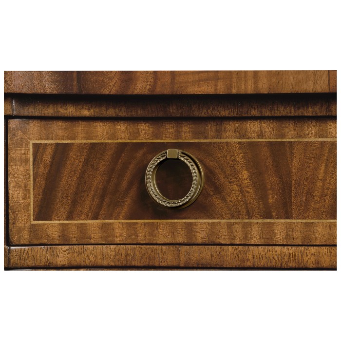 Bowfront mahogany side cabinet (high seen)
