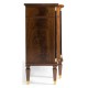 Serpentine antique brown mahogany sideboard with four doors