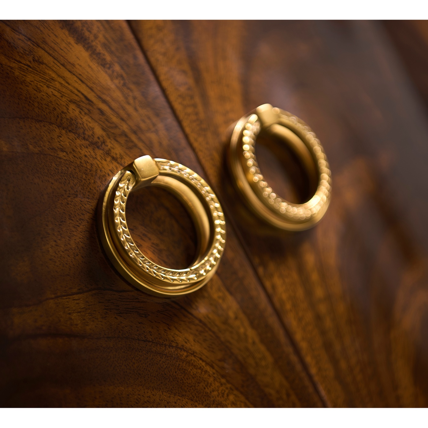Serpentine antique brown mahogany sideboard with four doors