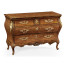 Louis XV Burl walnut chest of drawers