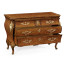 Louis XV Burl walnut chest of drawers