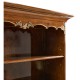 Tall Burl Walnut Bookcase on Chest