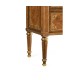 Tall Burl Walnut Bookcase on Chest