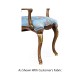 Sheraton Style Burl Walnut Oval Back Arm Chair
