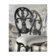 Sheraton Style Burl Walnut Oval Back Side Chair