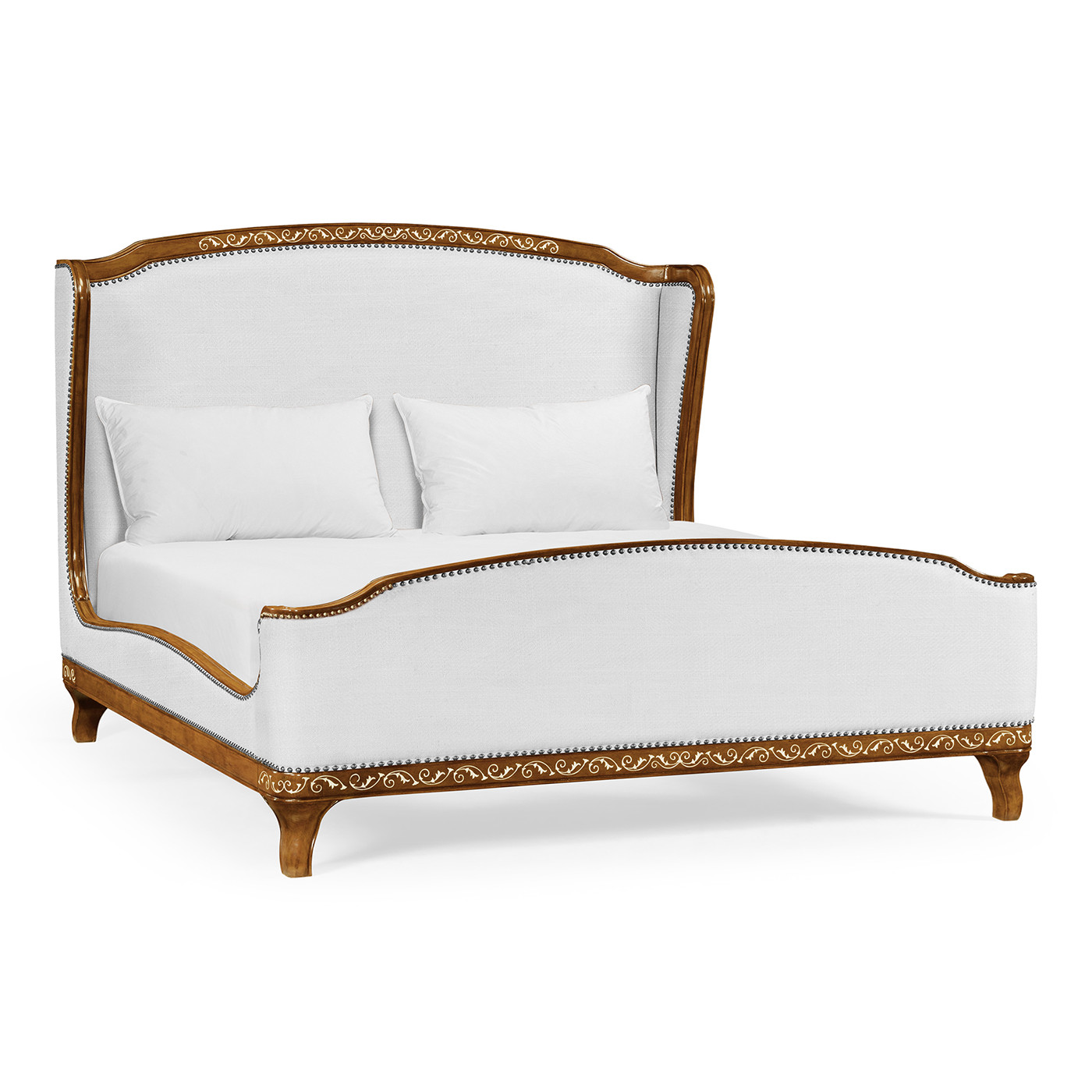 Louis XV Style Burl Walnut UK King Bed