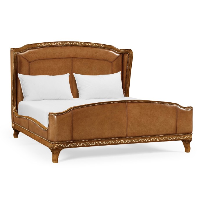 Louis XV Style Burl Walnut UK King Bed