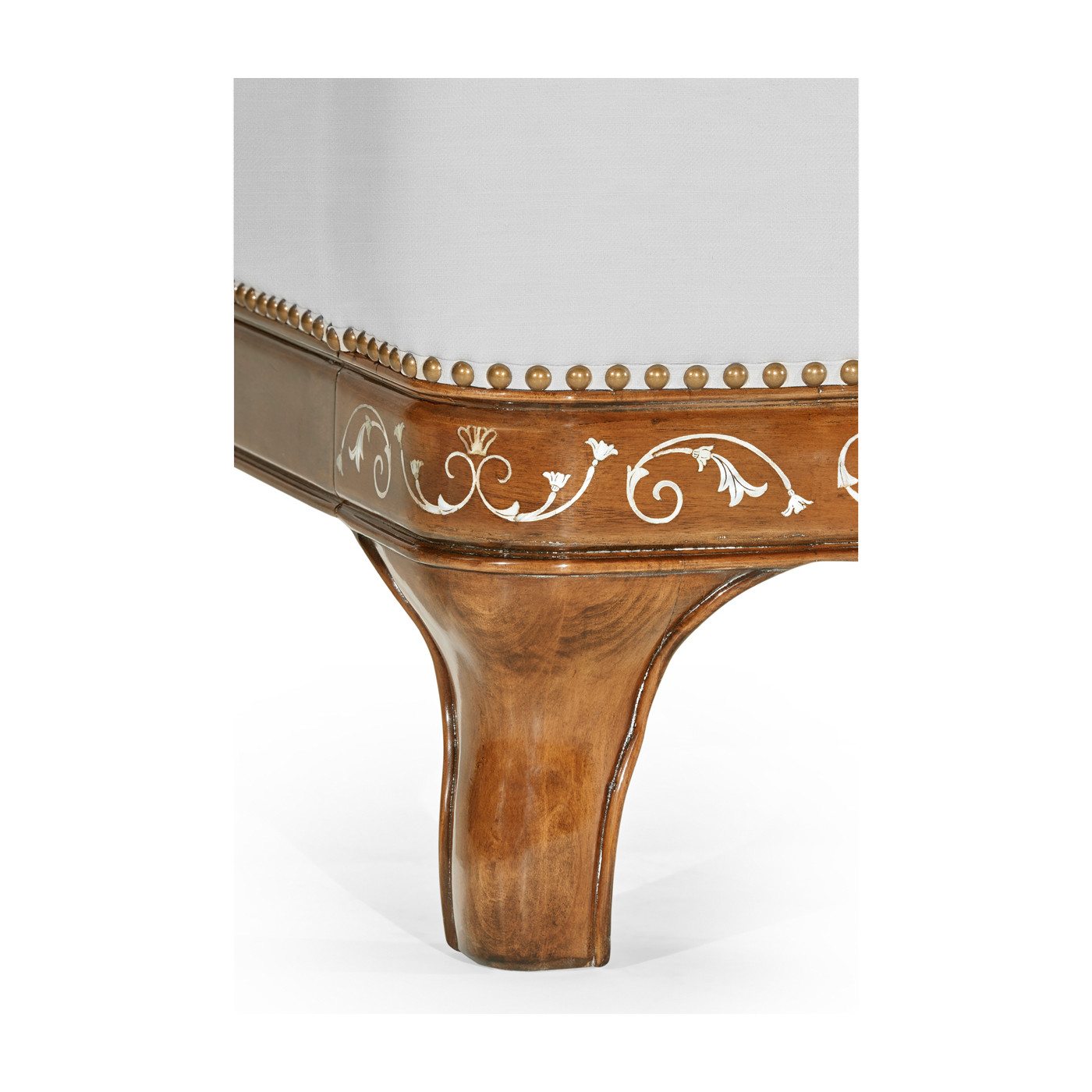 Louis XV Style Burl Walnut US Queen Bed