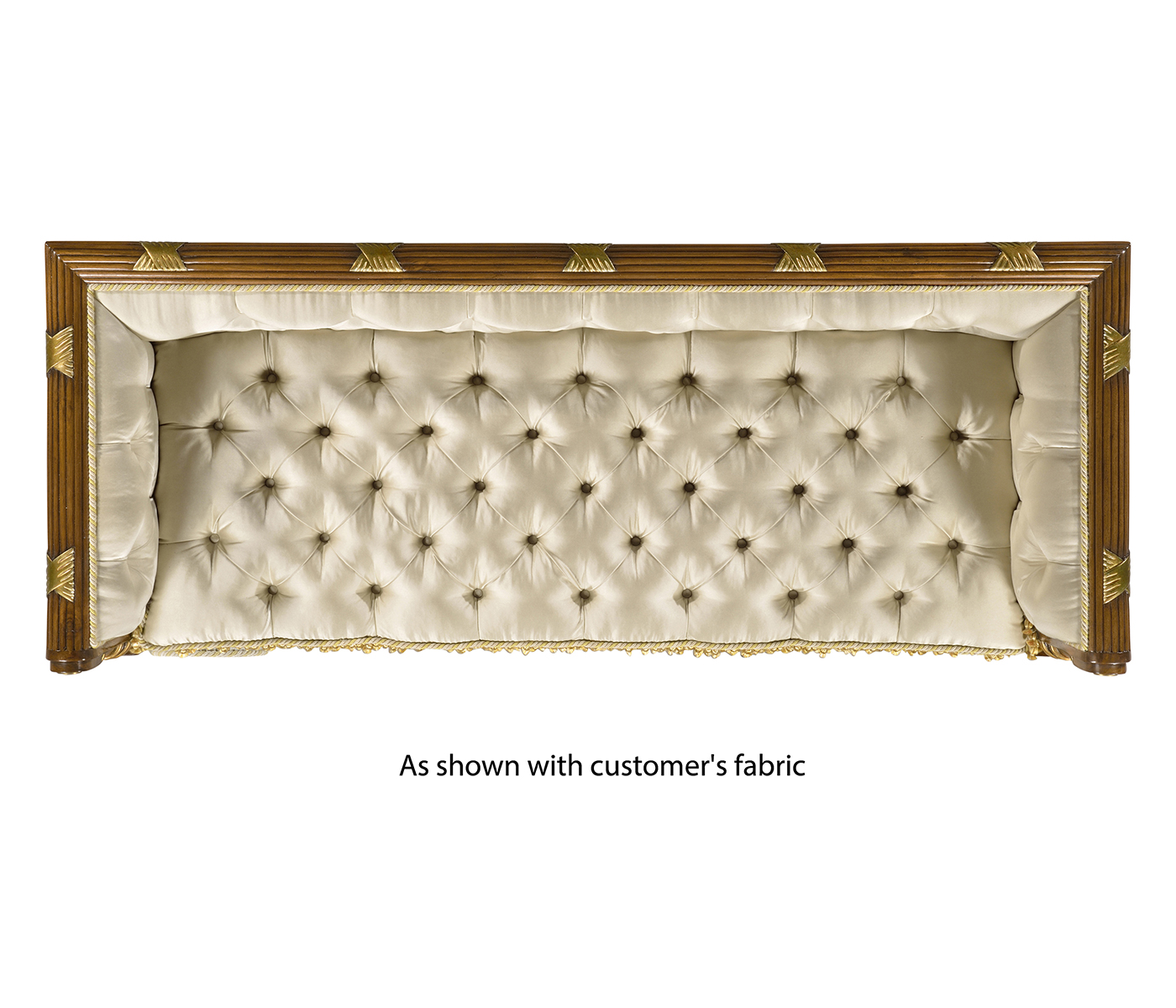 Regency Style Walnut Upholstered Settee