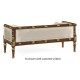Regency Style Walnut Upholstered Settee